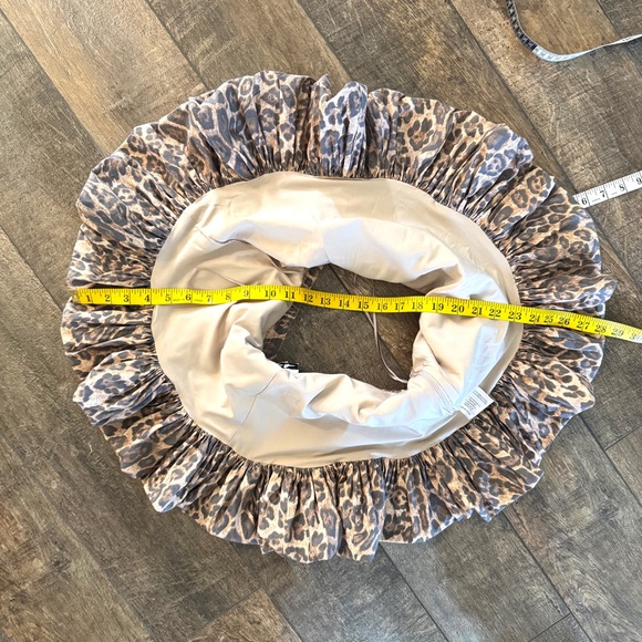 ๐ Sky To Moon Leopard Print Bubble Hem Mini Skirt, Size M - Picture 10 of 11